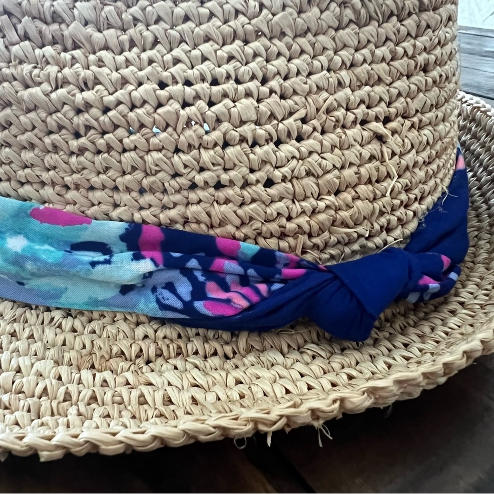 Lilly Pulitzer Gypsea Girl Poolside Hat Natural Tan - Picture 5 of 8